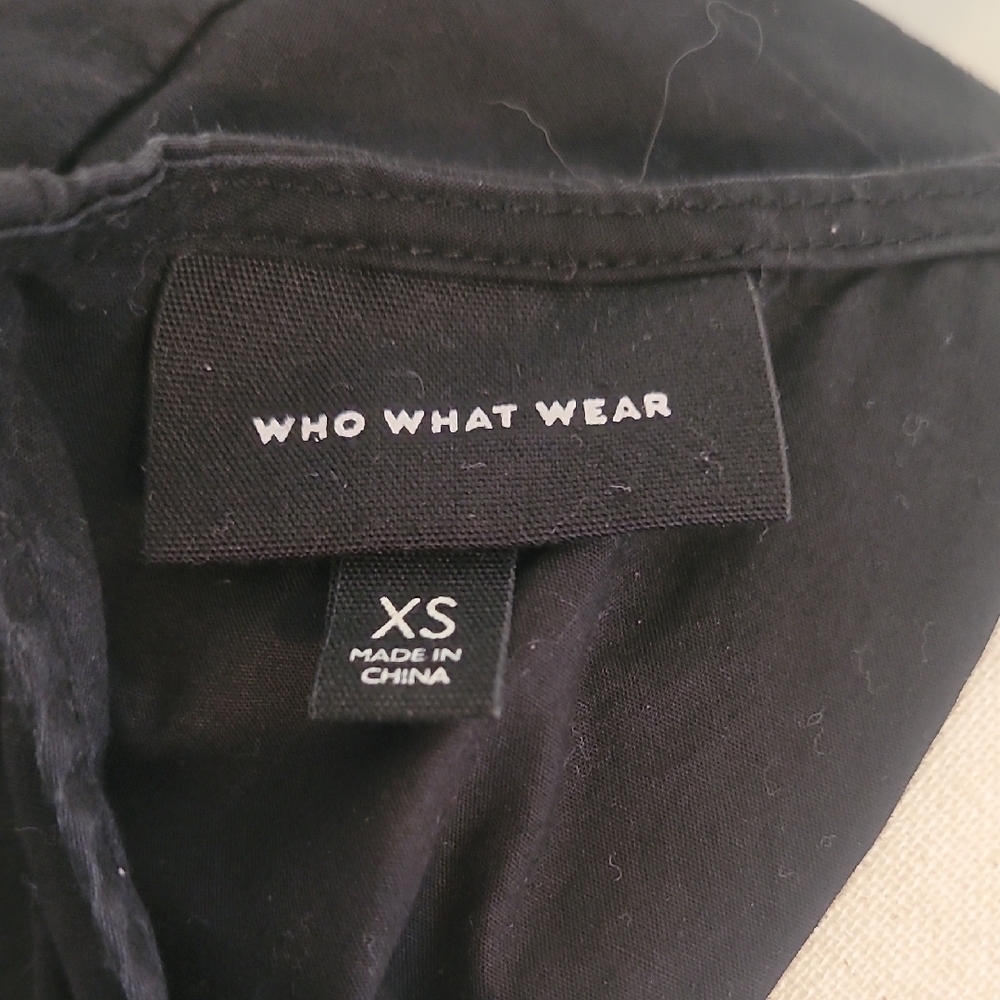 Who What Wear Black Midi Dress - Picture 2 of 3